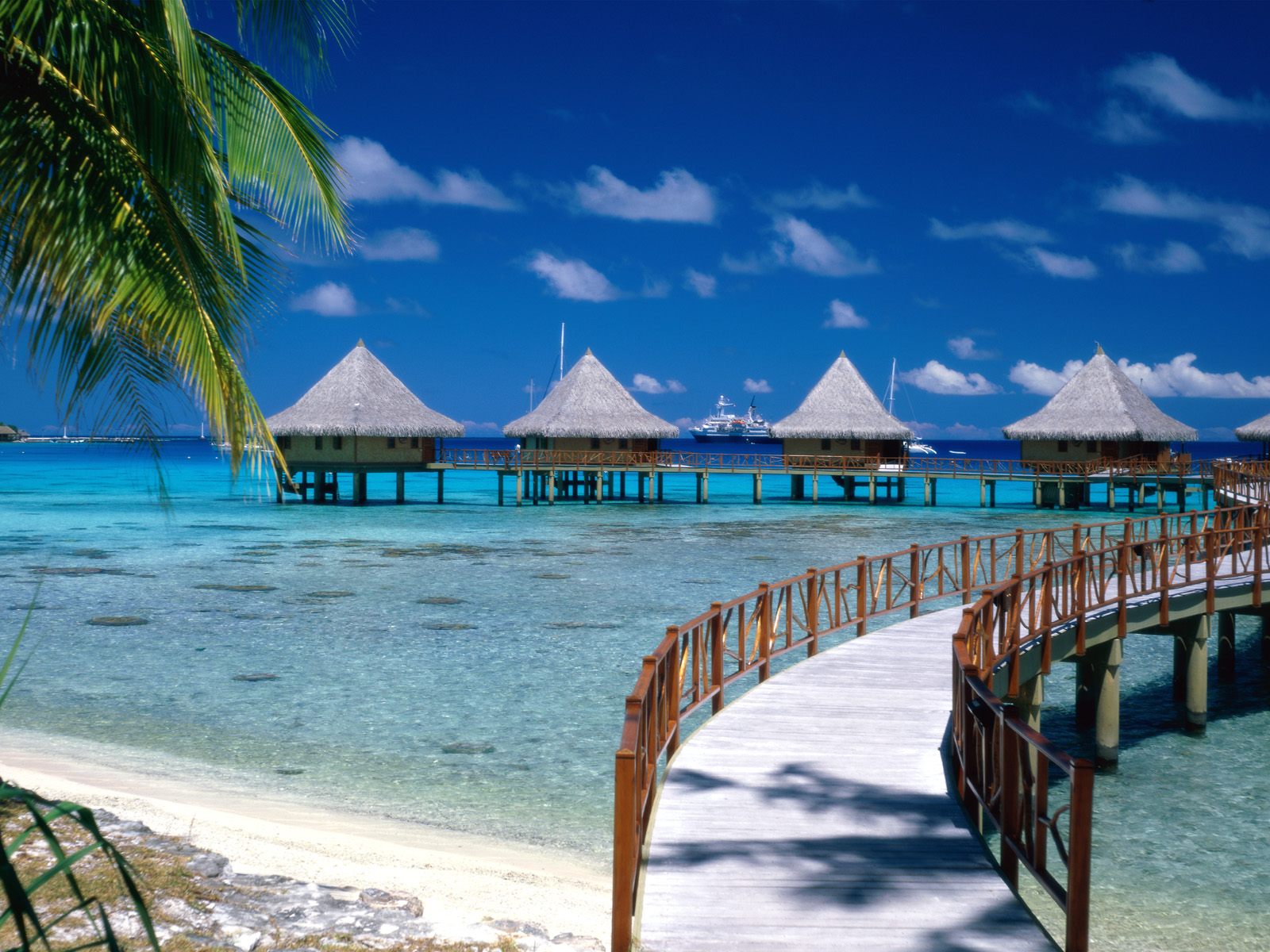 Walkway to Paradise Tiputa Rangiroa French Polynesia photo or wallpaper