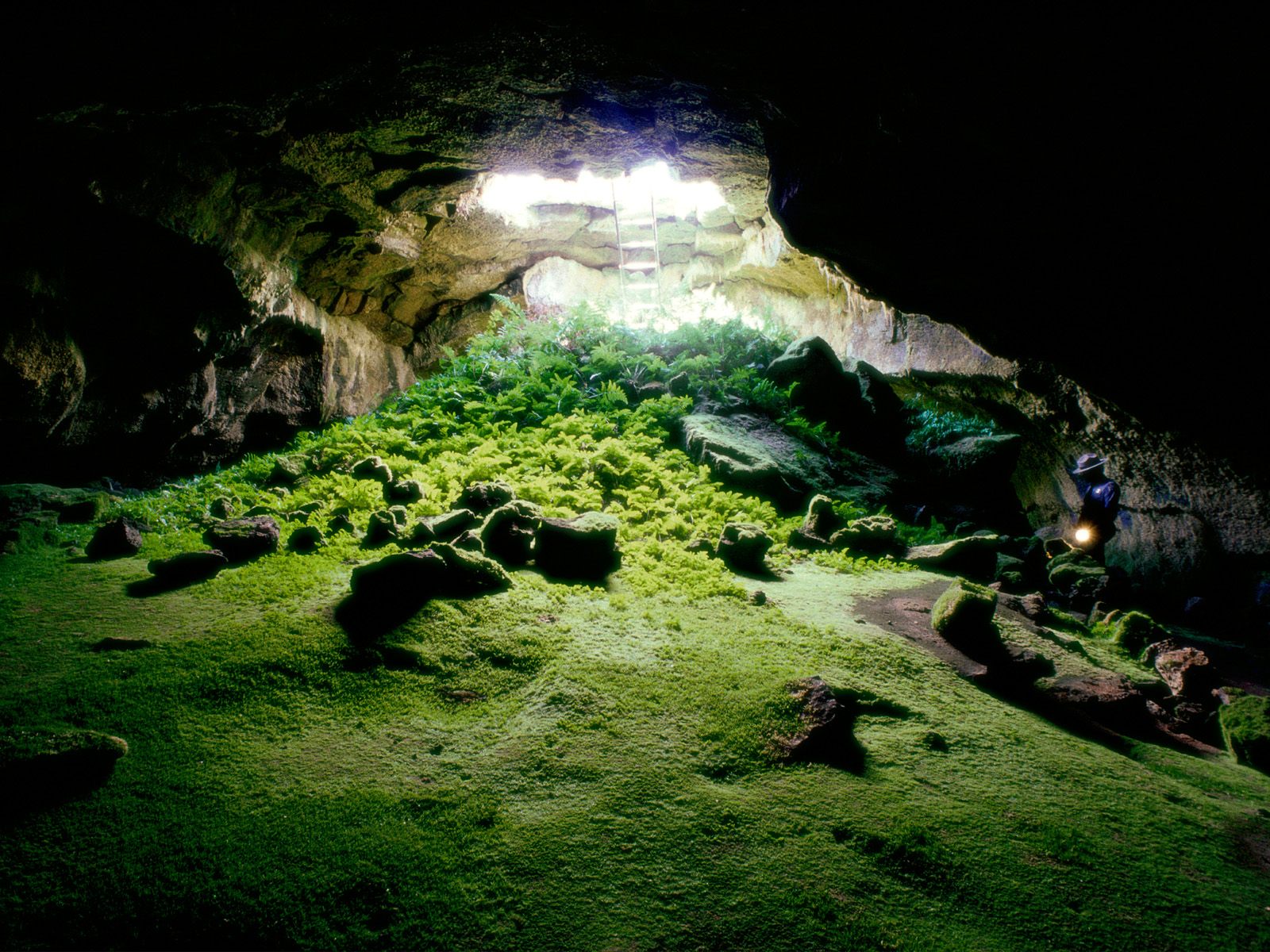 Lava Tube Cave Lava Beds National Monument Tul