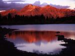 Sunset Glow on Lost Lake and the Ruby Range Gunnison National Forest Colorado