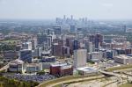 Aerial of Texas Medical Center with Downtown Houston