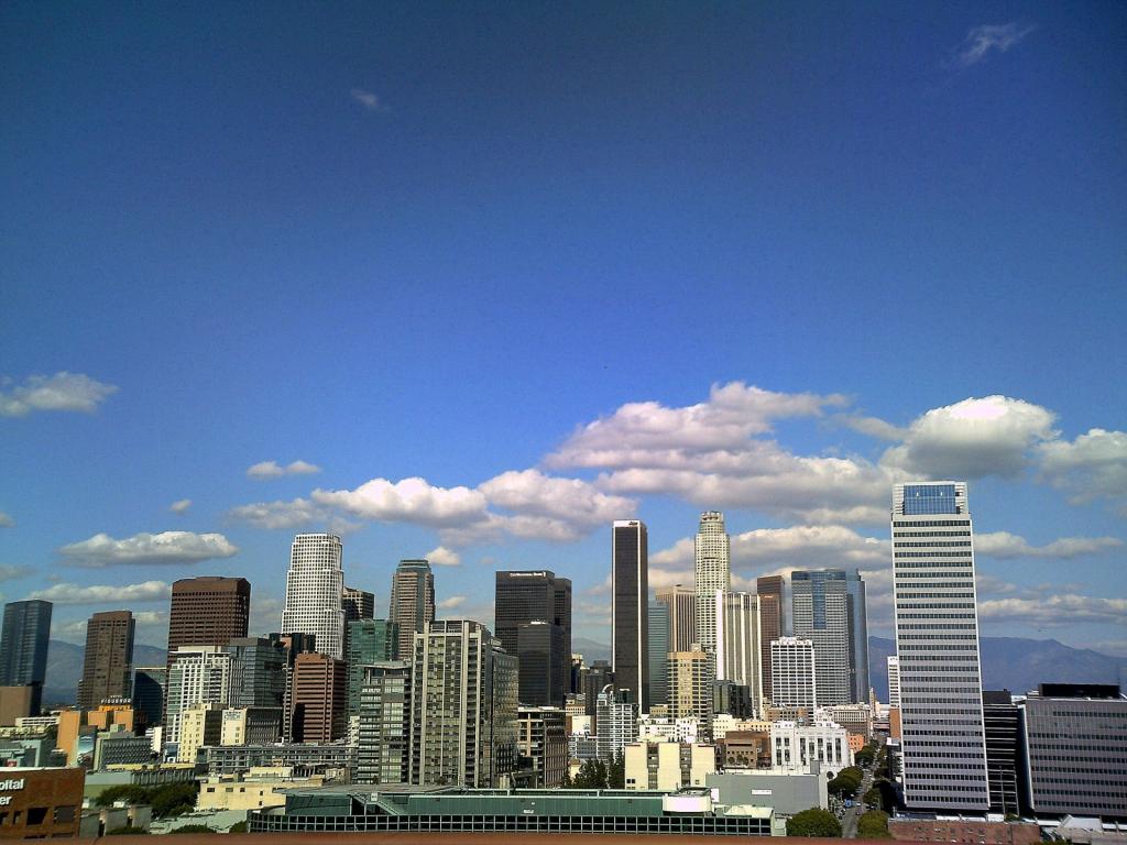 los-angeles skyscrapers 1024 x 768