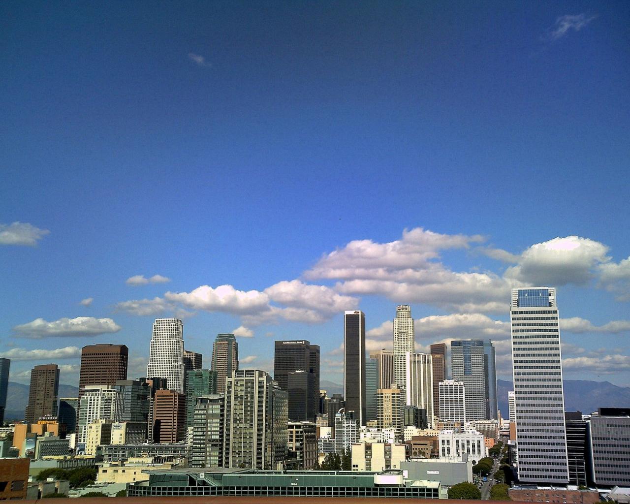 los-angeles skyscrapers 1280 x 1024