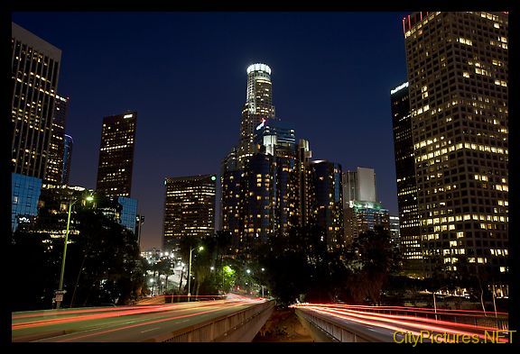 Los Angeles Night Picture Los Angeles Night Photo Los Angeles Night