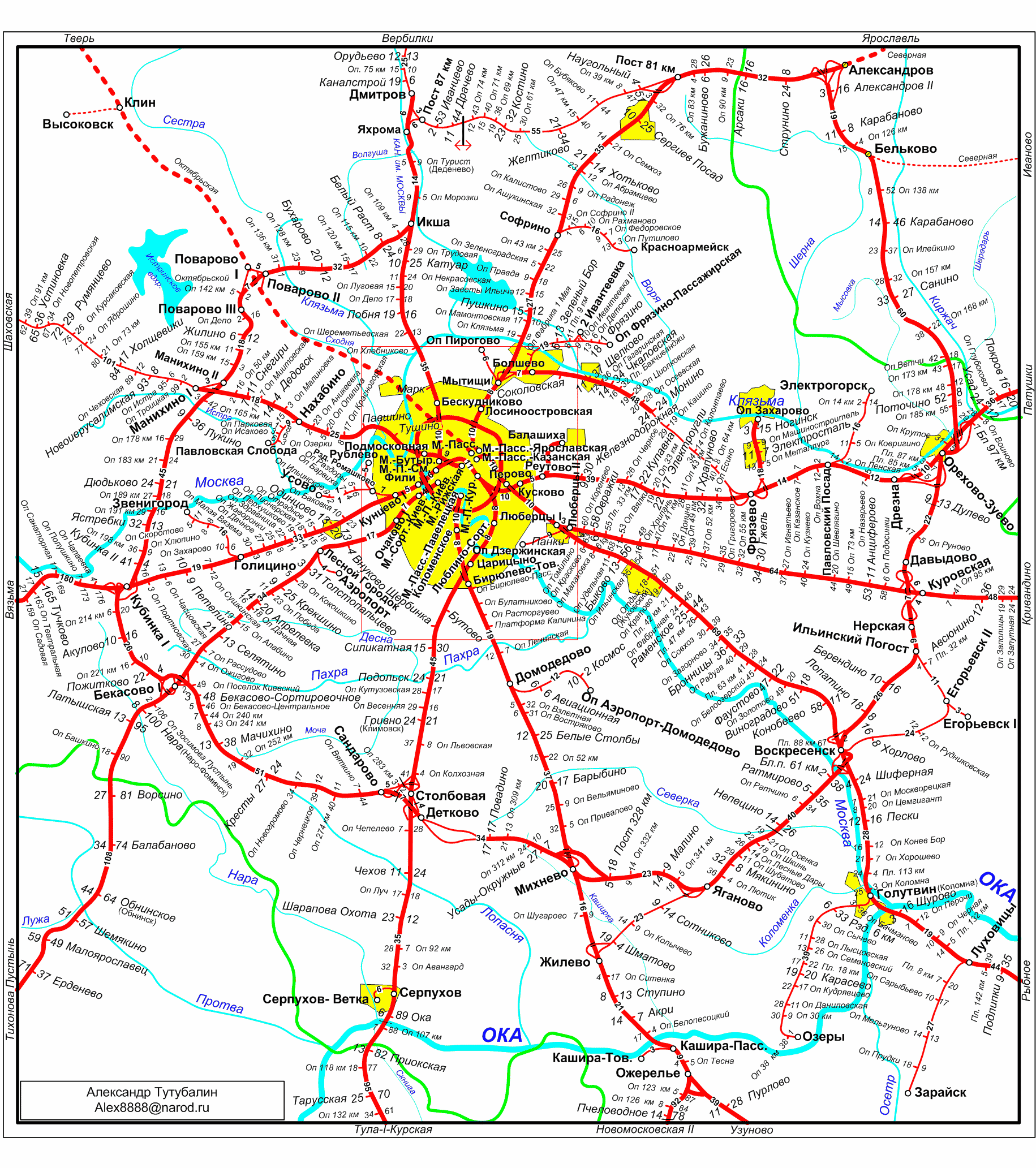 moscow region map