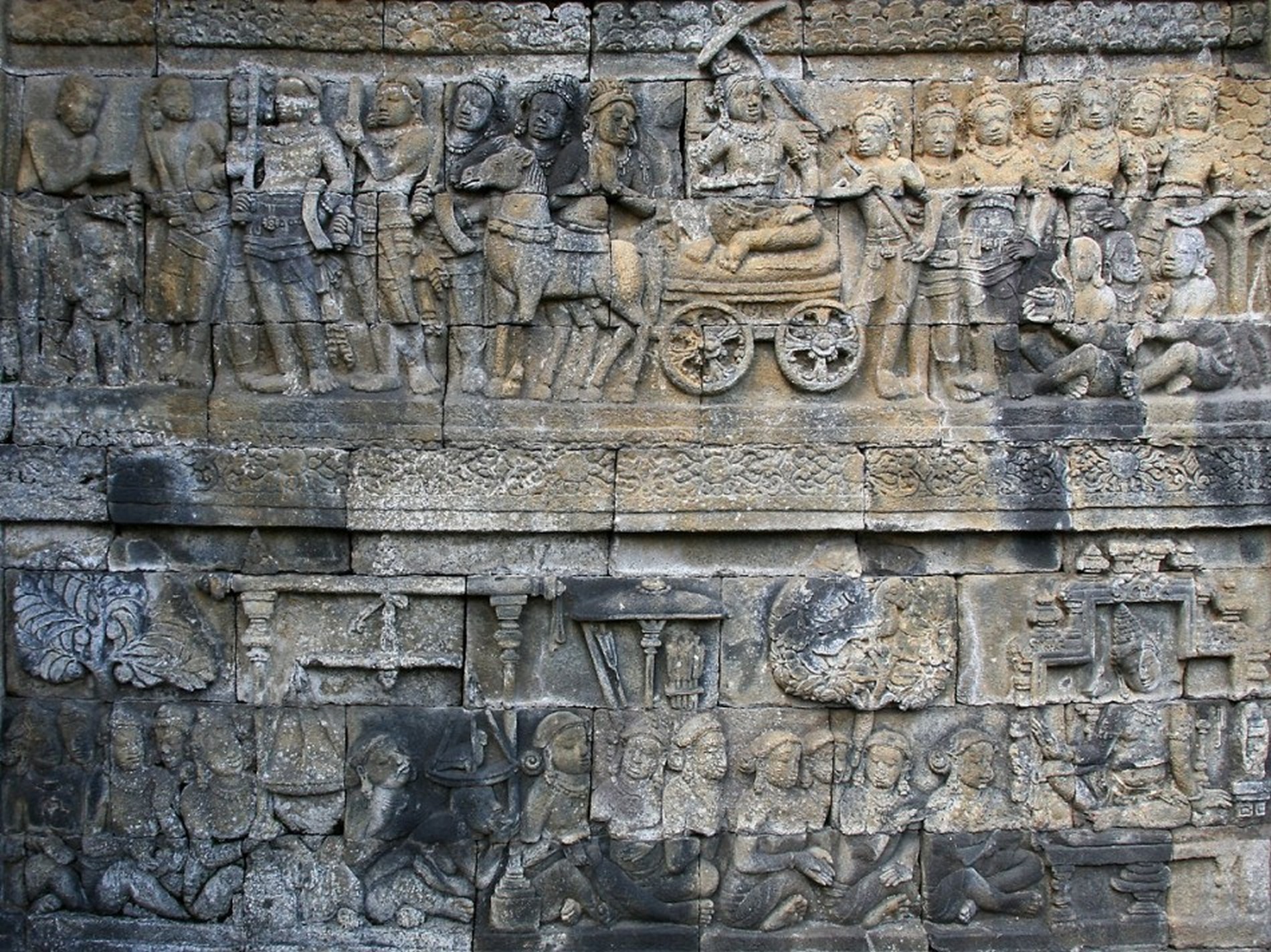 Indonesia borobodur wal lcarving