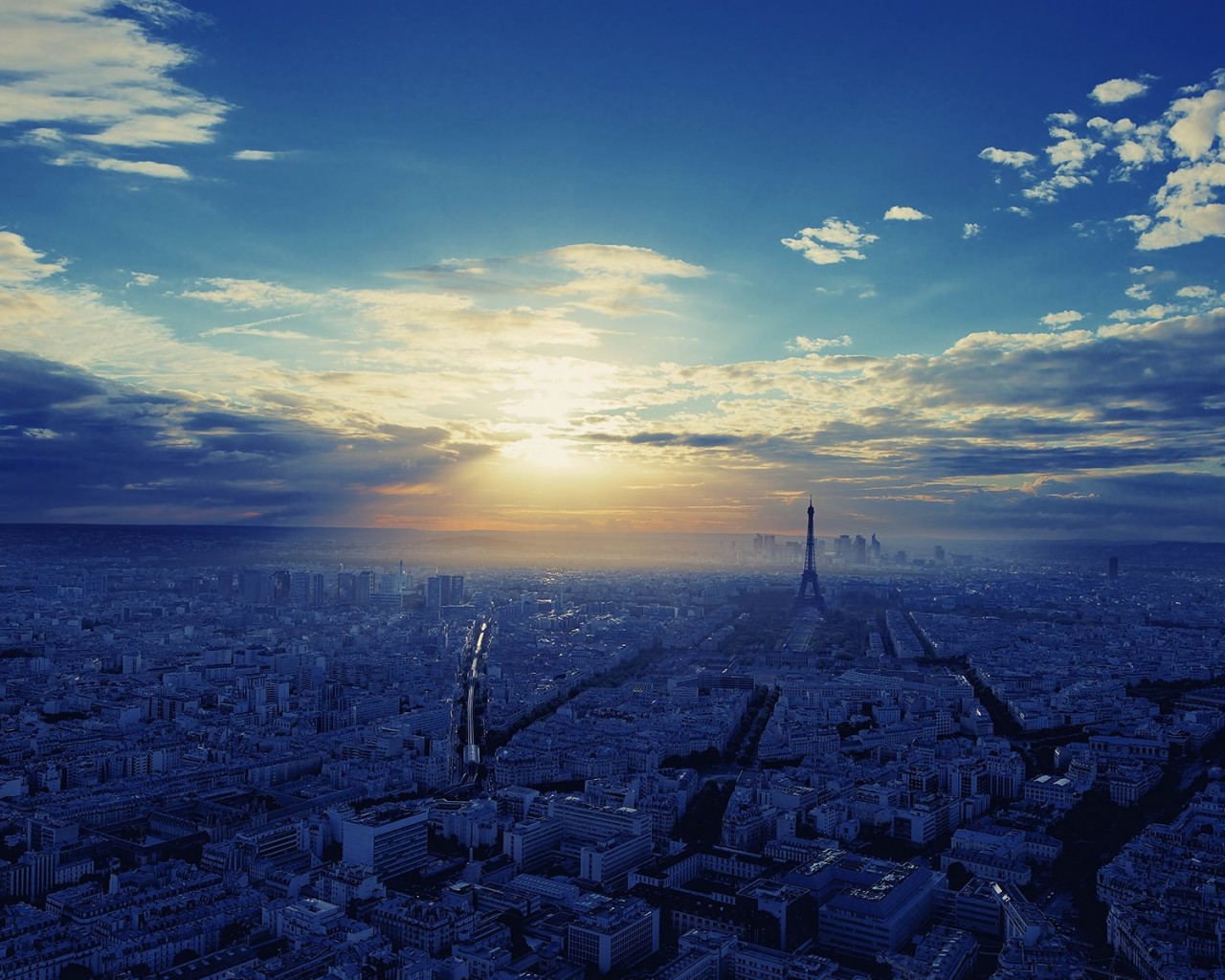 Paris morning 1280 x 1024