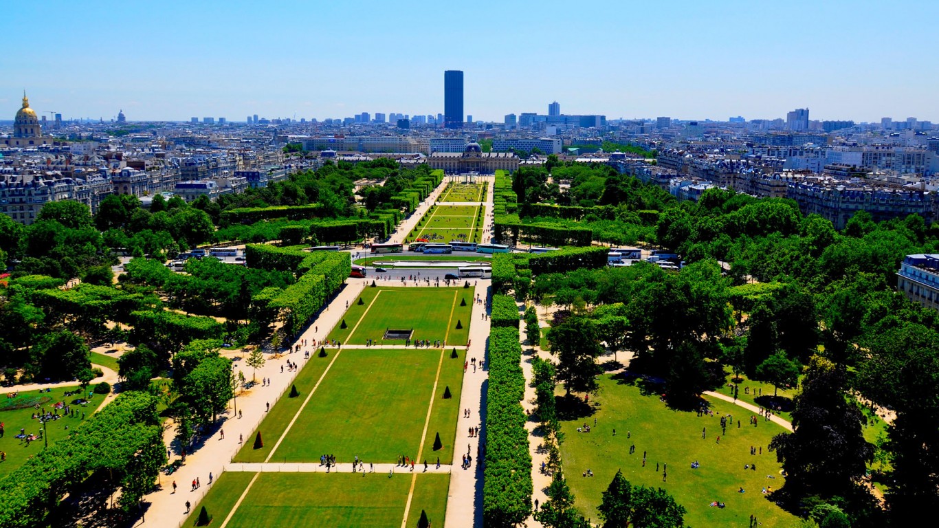 The Champ de Mars Park  1366 x 768