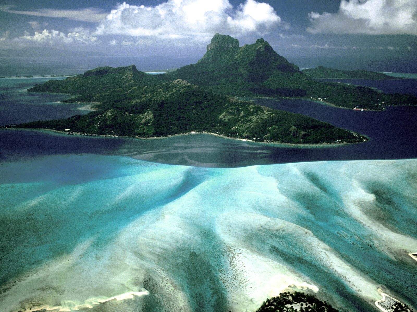 Approaching Bora Bora French Polynesia