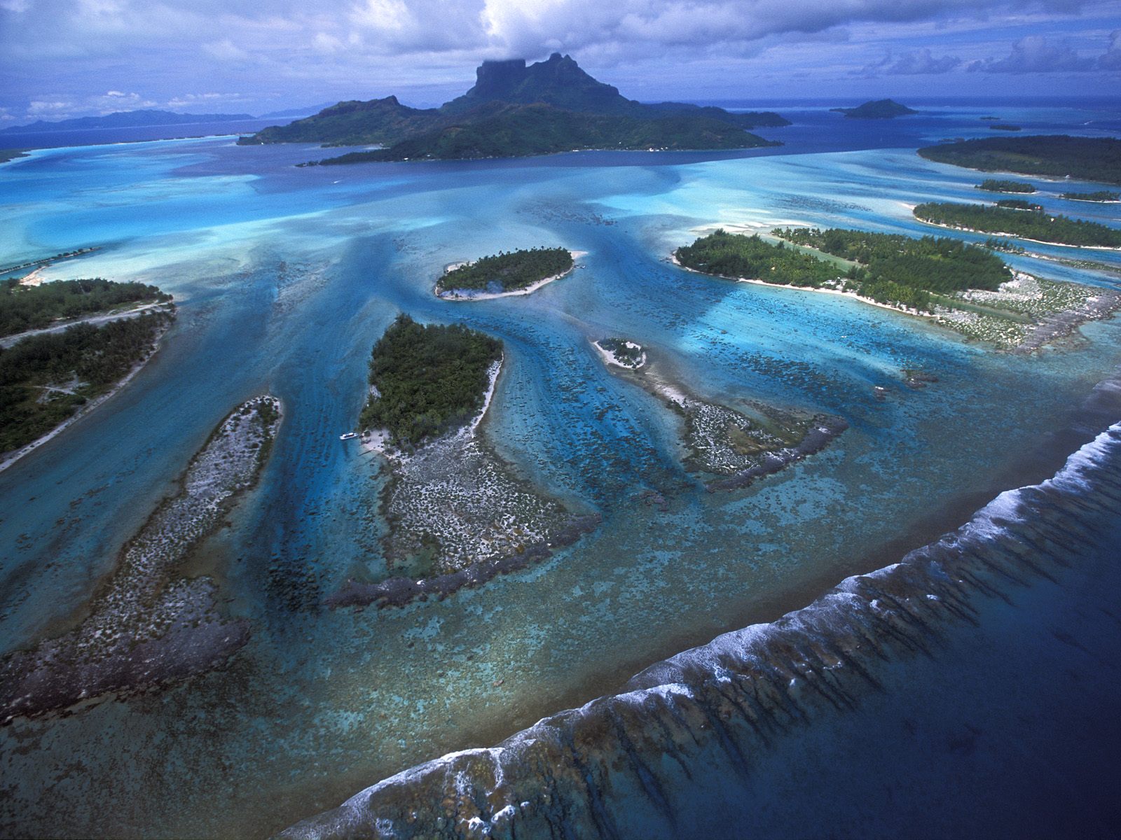 Reef Teeth of Bora Bora Lagoon French Polynesia