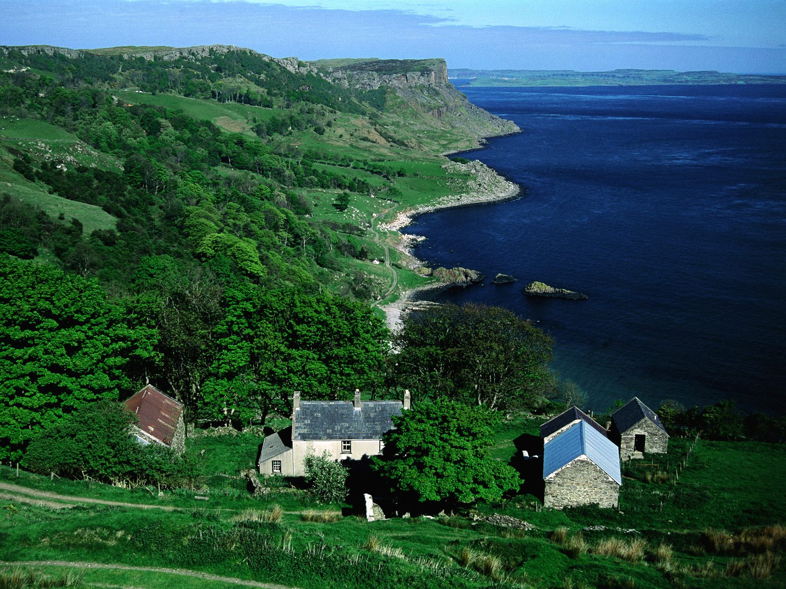 Benvane Farm Overlooking Murlough Bay Northern Ireland