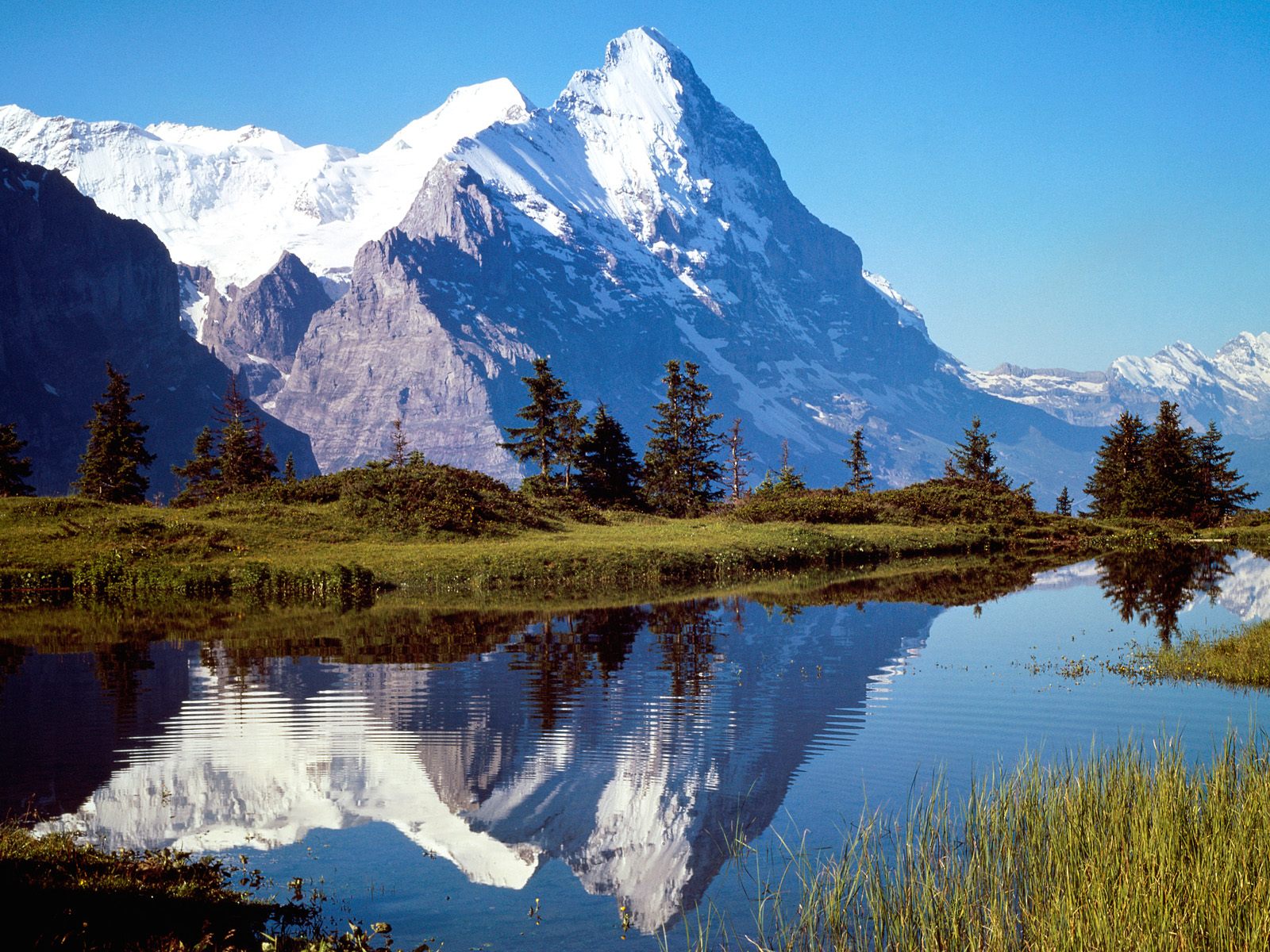 Monch and Eiger Grosse Scheidegg Switzerland