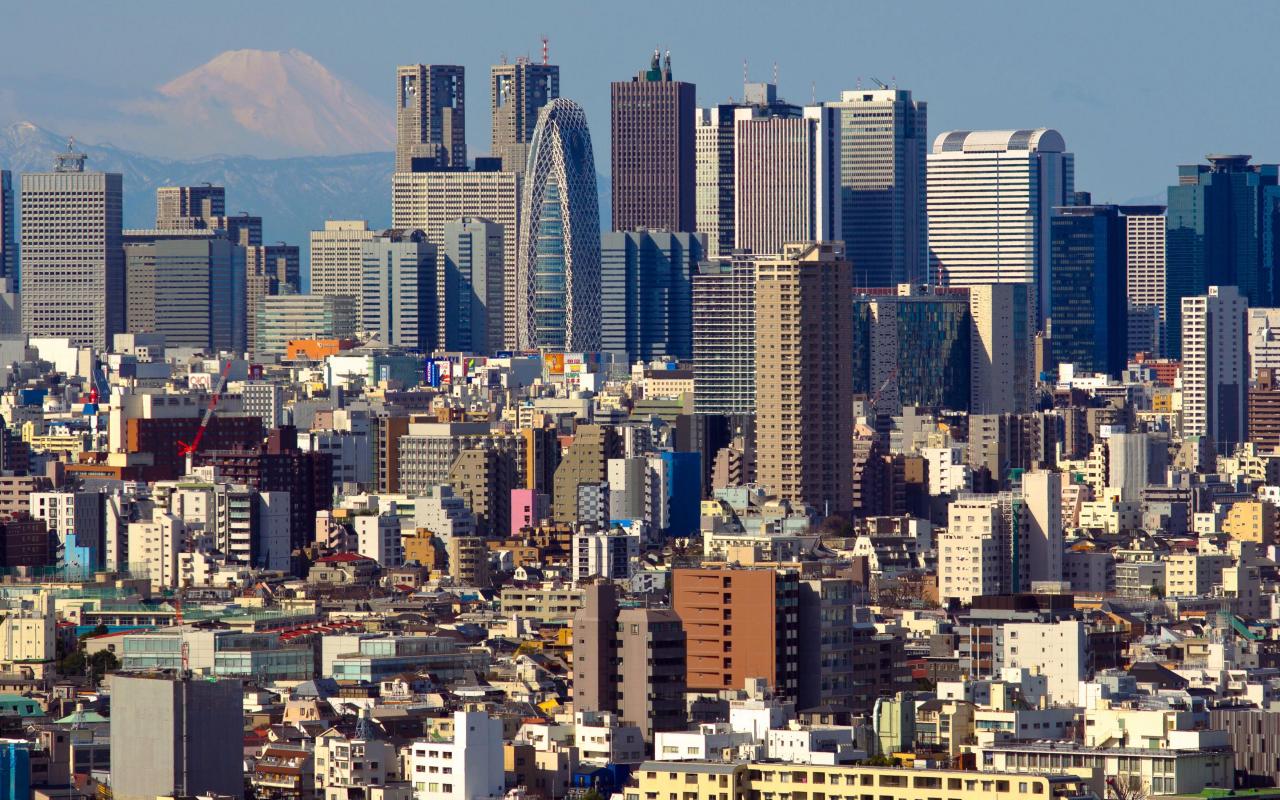 tokyo skyscrapers 1280 x 800