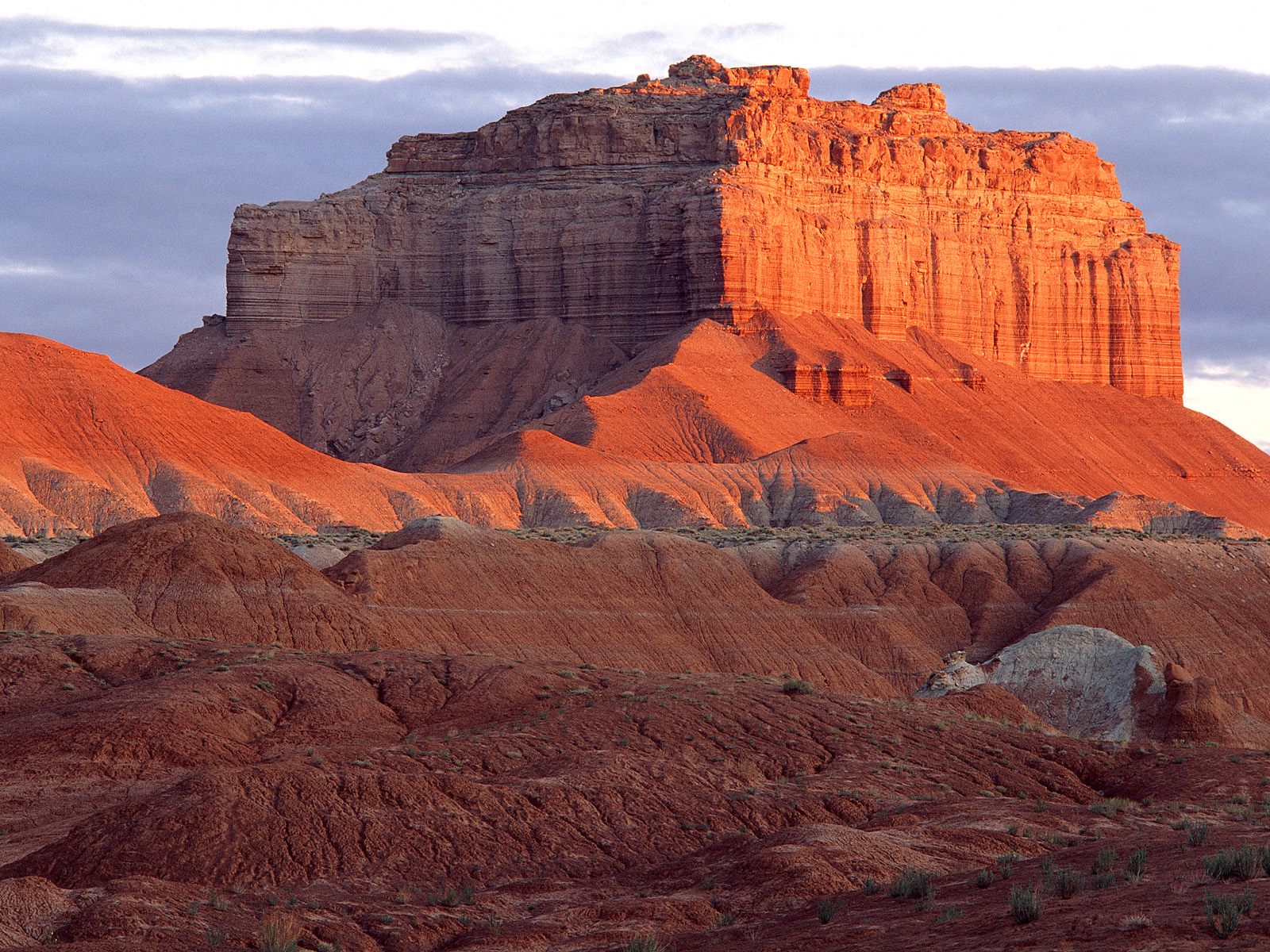 Wild Horse Butte at Sunrise Goblin Valley State Park Utah