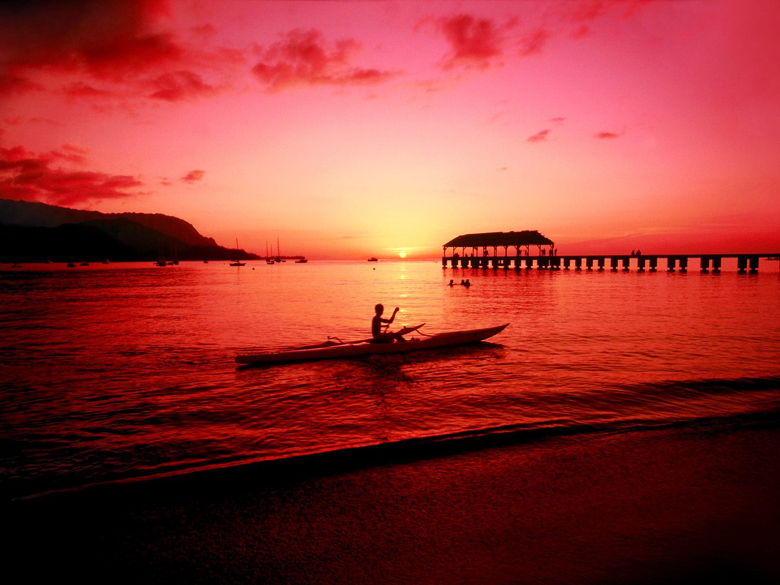 Hanalei Kayaker Kauai Hawaii