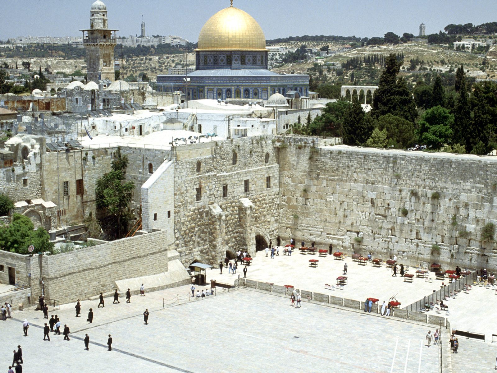 Western Wall and Omar Mosque Jerusalem Israel 1600x1200