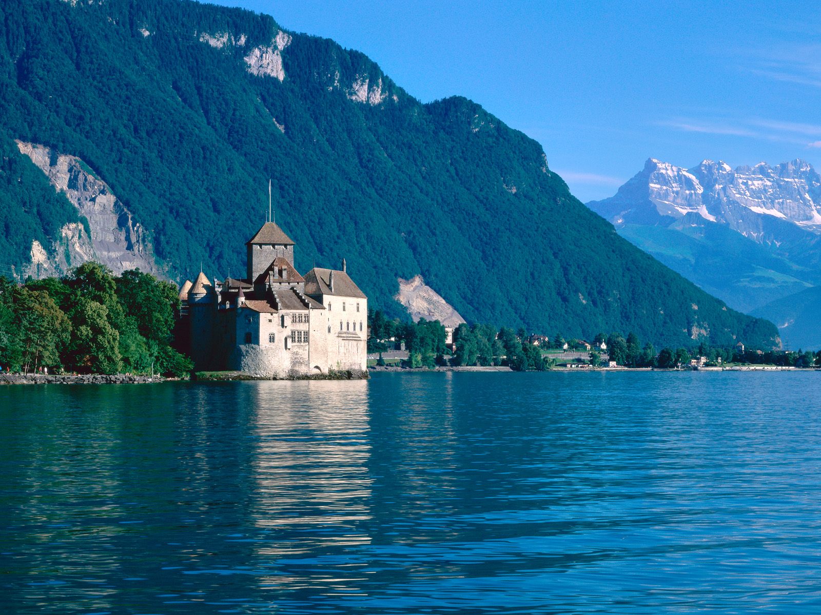 Chillon Castle Lake Geneva Switzerland 1