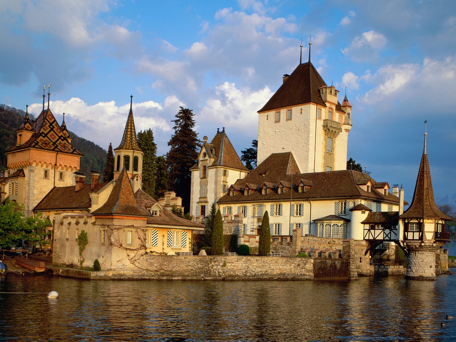 Oberhofen Castle Lake Thun Switzerland