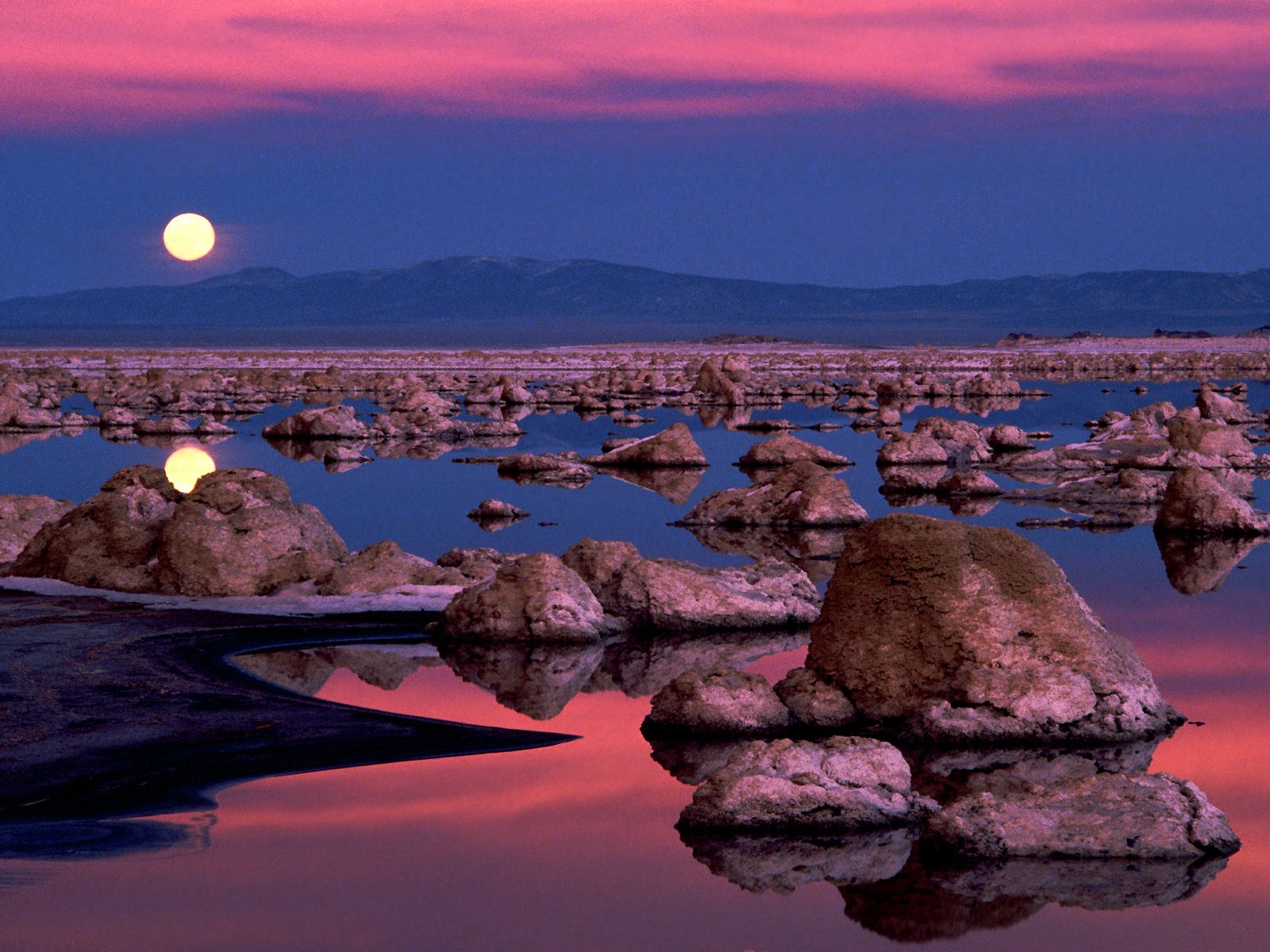 Moonrise at Mono Lake California