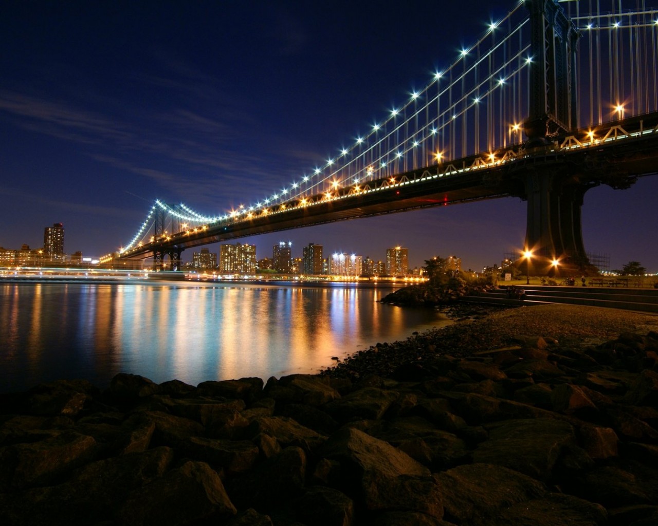 brooklyn bridge manhattan 1280 x 1024