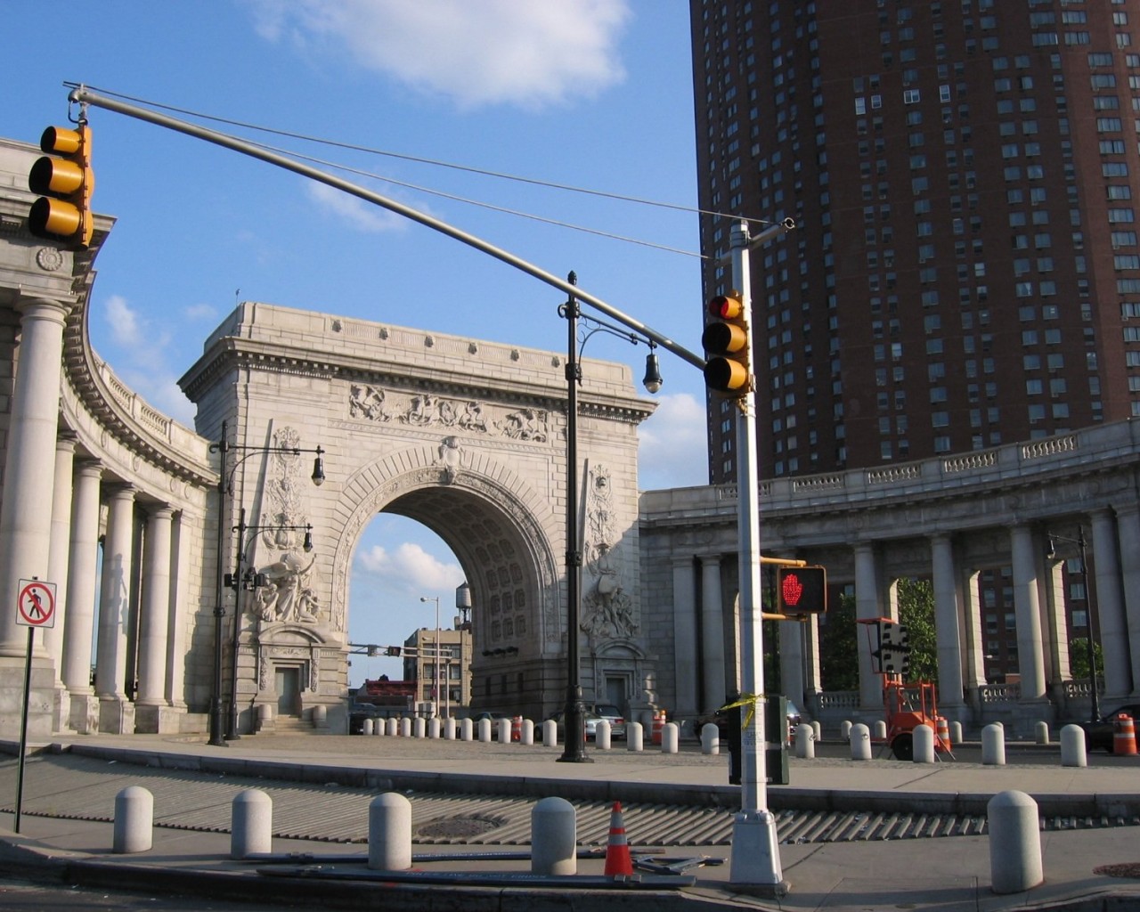 manhattan arch bridge 1280 x 1024