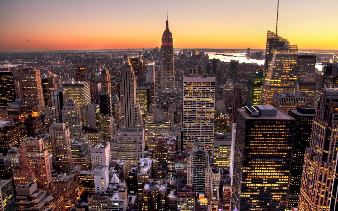 manhattan skyscrapers 1280 x 800