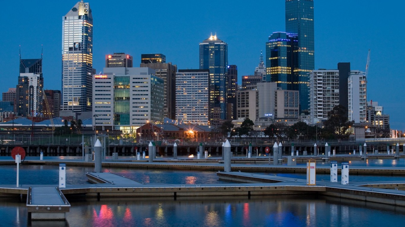 melbourne docklands 1366 x 768