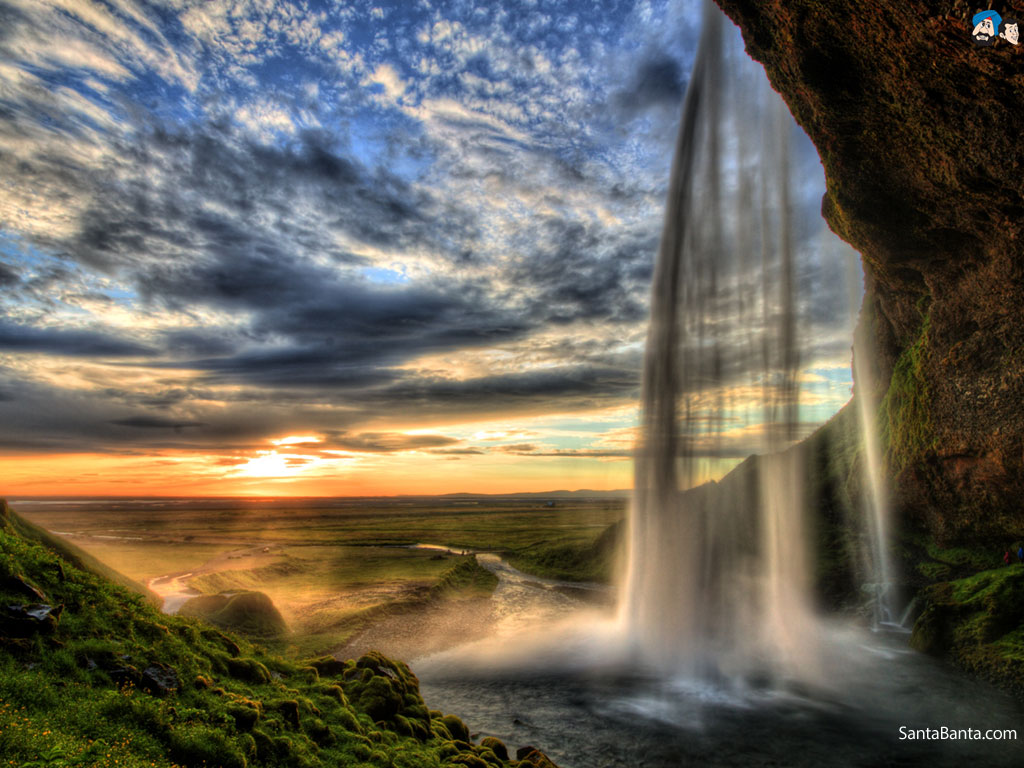 sunbath waterfalls