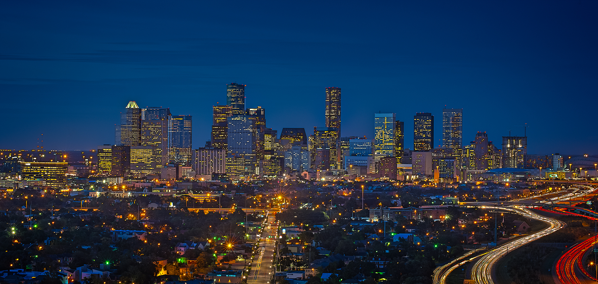 houston night skyline