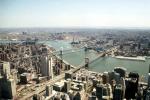 New York Brooklyn Bridge and East River