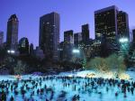 Skaters at Wollman Rink Central Park New York City