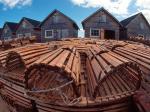 Fishing Huts and Lobster Traps Prince Edward Island Canada