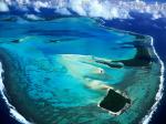 Aerial View of Aitutaki Island Cook Islands