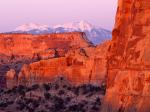 Sunset Over Schafer Canyon Canyonlands National Park Utah
