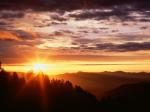 Sunrise from Newfound Gap Great Smoky Mountains Tennessee