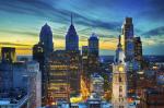 Philadelphia Night Skyline US